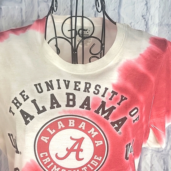 CREATIVE APPAREL Red and Gray‎ Tie Dye Alabama Shirt Medium - Picture 2 of 6